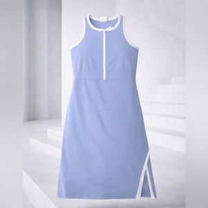 Elegant Sleeveless Periwinkle Mini Athletic Skort Dress
